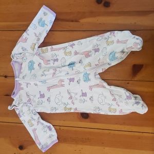 3/$10 - Animal print footed sleeper